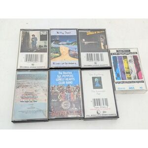 VTG Cassette LOT Billy Joel Tom Petty Beatles Beach Boys Fogelberg